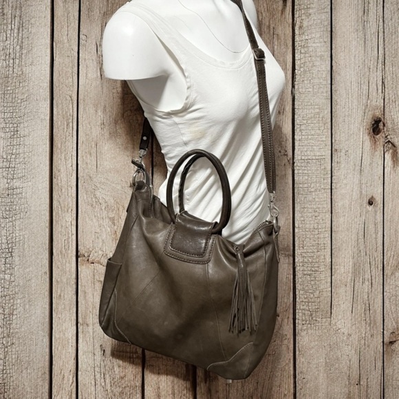 Hobo The Original Sheila Soft Leather Large Tote Bag Purse olive Green - Picture 1 of 16